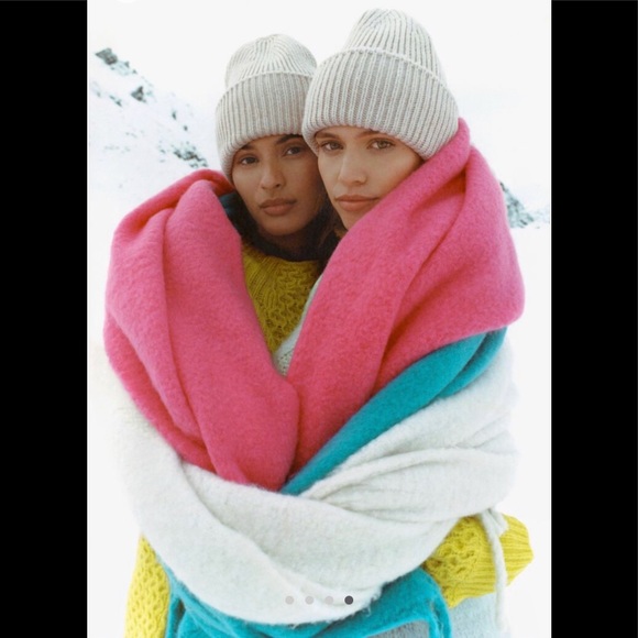 Anthropologie Fringed Wrap Scarf - Picture 3 of 6